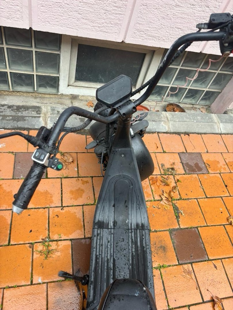 Siyah Elektrikli Scooter - 4