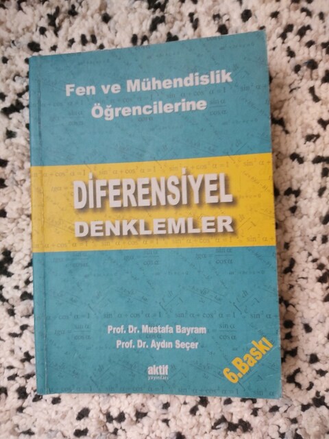 Diferensiyel Denklemler Mustafa Bayram, Aydın Seçer
