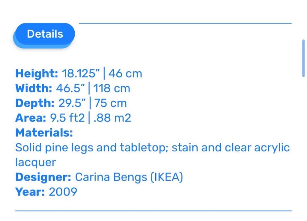IKEA HEMNES Masif Ahşap Büyük Orta Sehpa 118x75 cm – Beyaz - 5