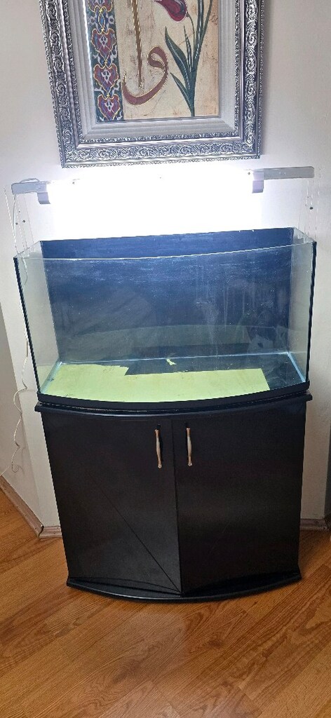 akvaryum ışık ve tepe filtre 80 cm bombeli sehpalı - 11