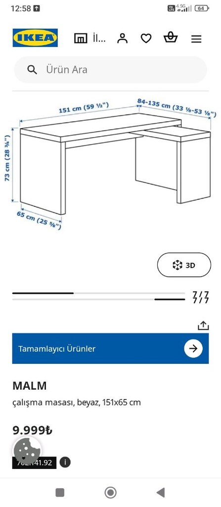 IKEA Malm çalışma masası - 3