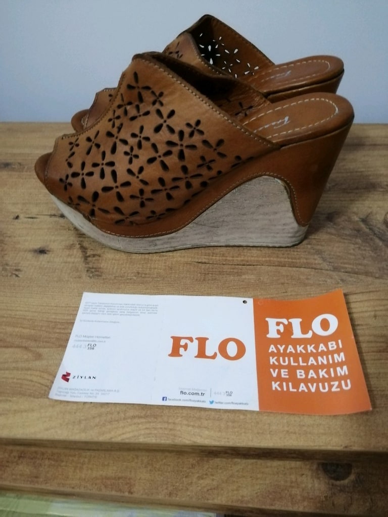 FLO HAKİKİ DERİ TABA SANDALET - 4