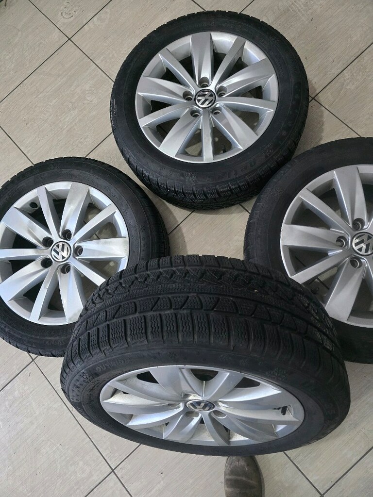 5×112 ORJİNAL VOLKSVAGEN jant sıfır ayarında kışlık 205 55 16 - 3