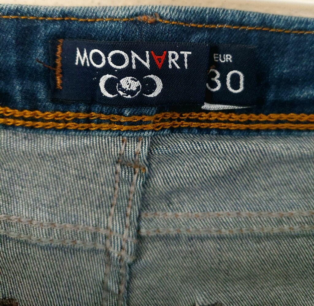 MOONART bayan Skinny Jean pantolon - 8