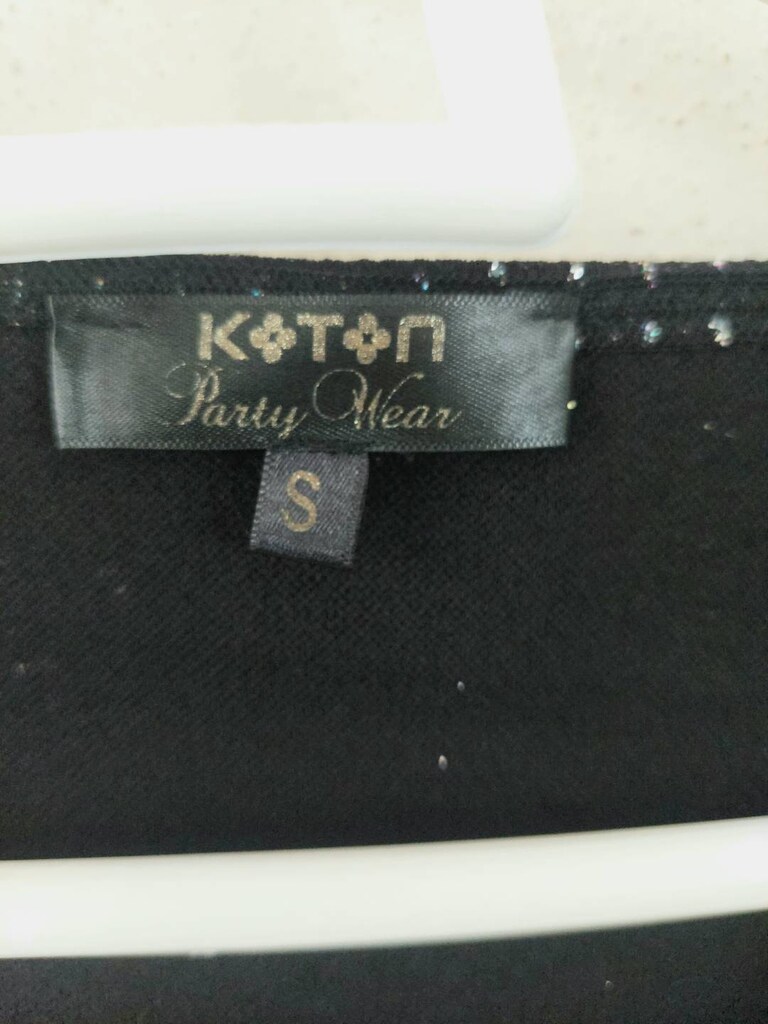 Koton V yaka sim Desenli Abiye crop Bluz - 5