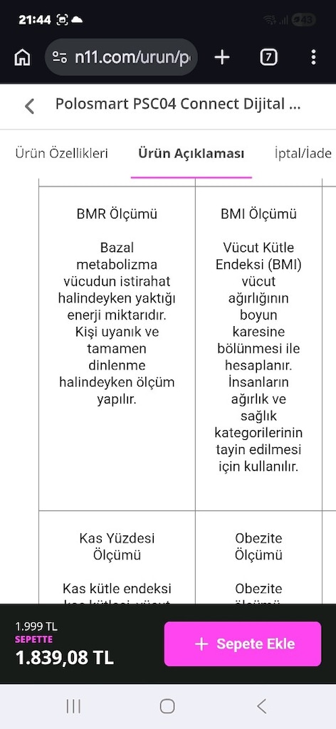 sıfır Bluetoothlu baskül - 6