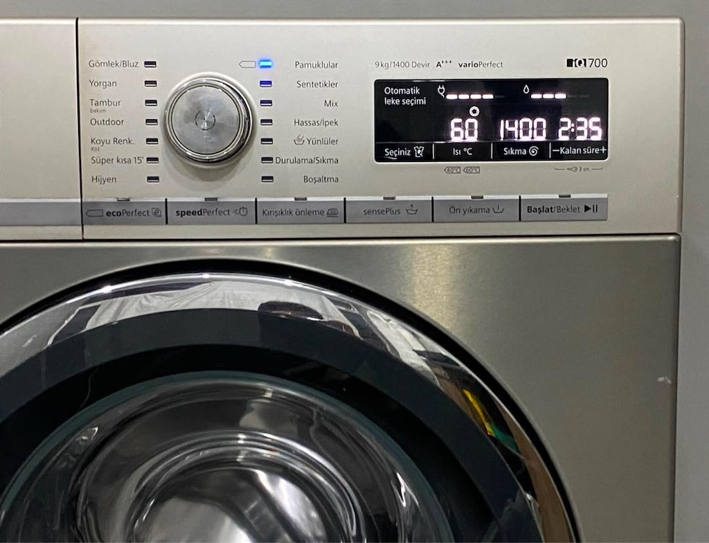 SİEMENS İNOX 9 KG 1400 DEVİR İNVERTER ÇAMAŞIR MAKİNESİ HEMEN TESLİM - 2