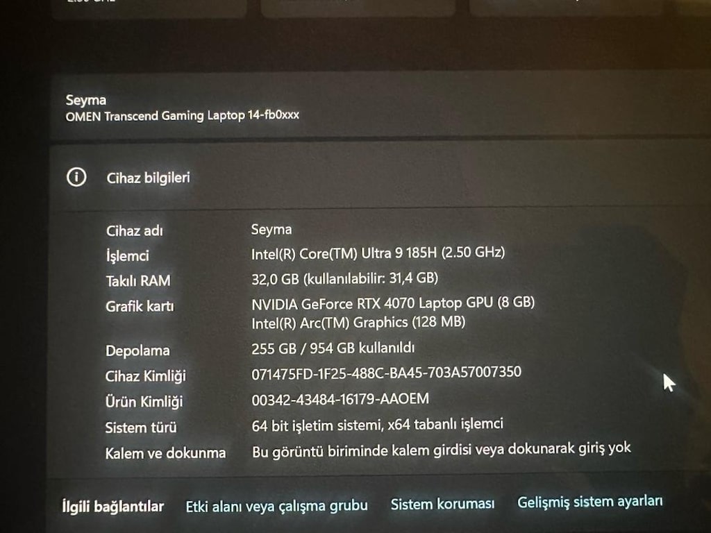 HP OMEN OYUN BİLGİSAYARI VATAN BİLGİSAYAR FATURALI - 5