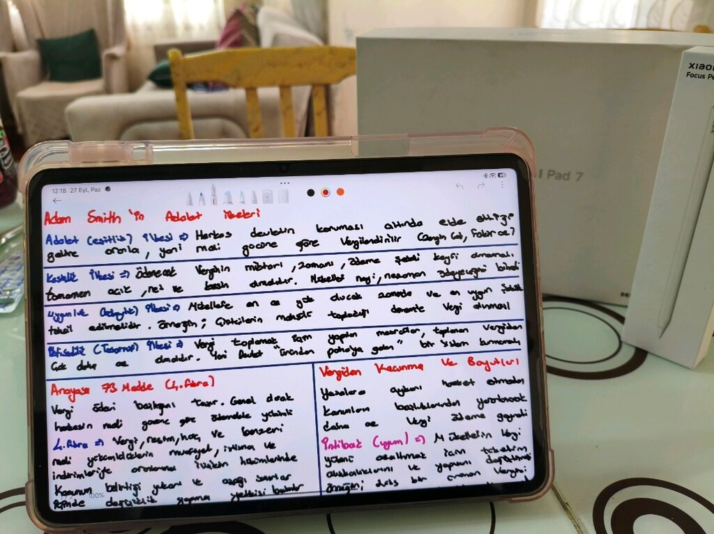 5 Aylık Xiaomi Pad 7 + Focus Pen Pro + 45W Şarj & Kılıf Eksiksiz Set - 7