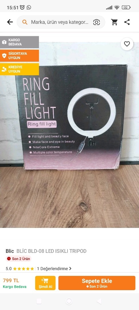 bliç bld 08 led ışıklı tropod - 3
