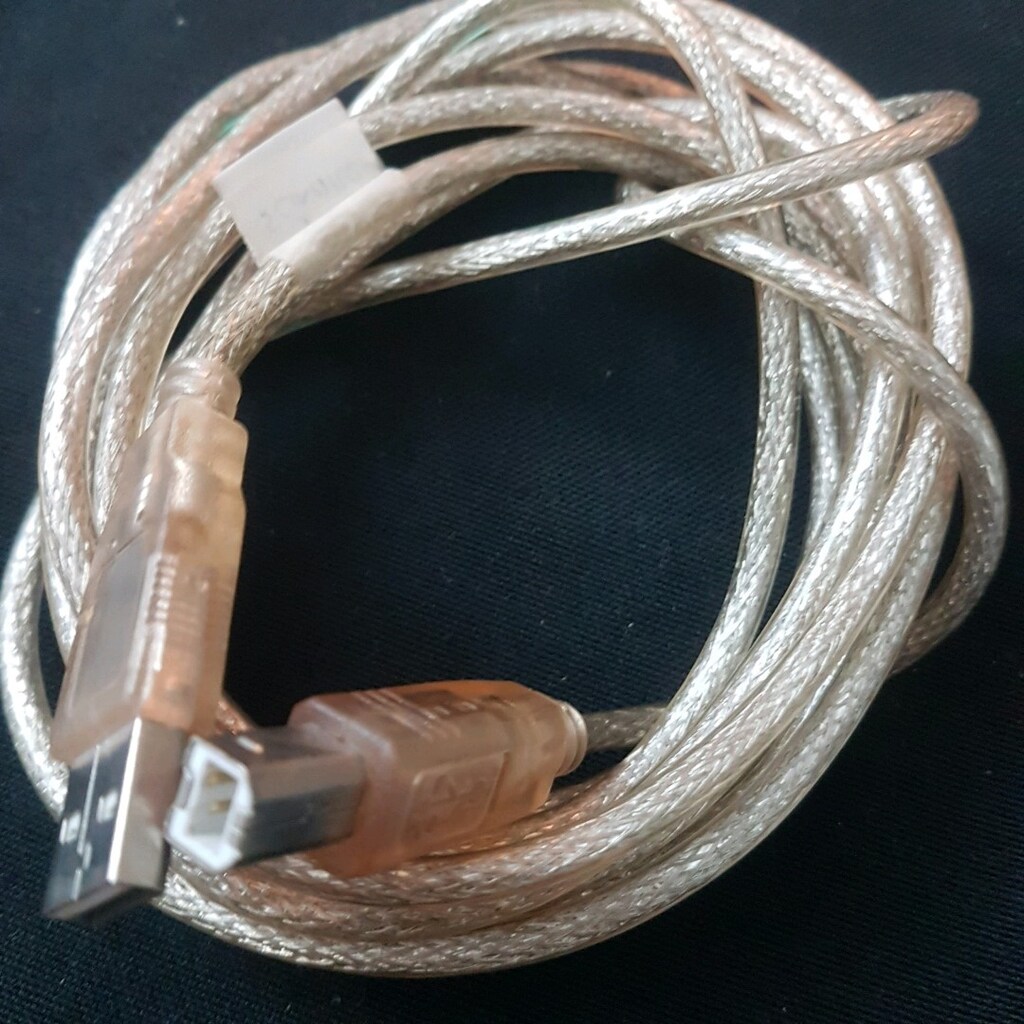 2 adet 3 Metre USB Yazıcı Kablosu Hp- Canon-Brother Printer Kablo siya - 9