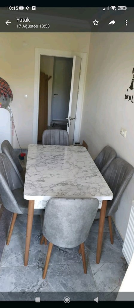 masa 6 adet sandalye - 6