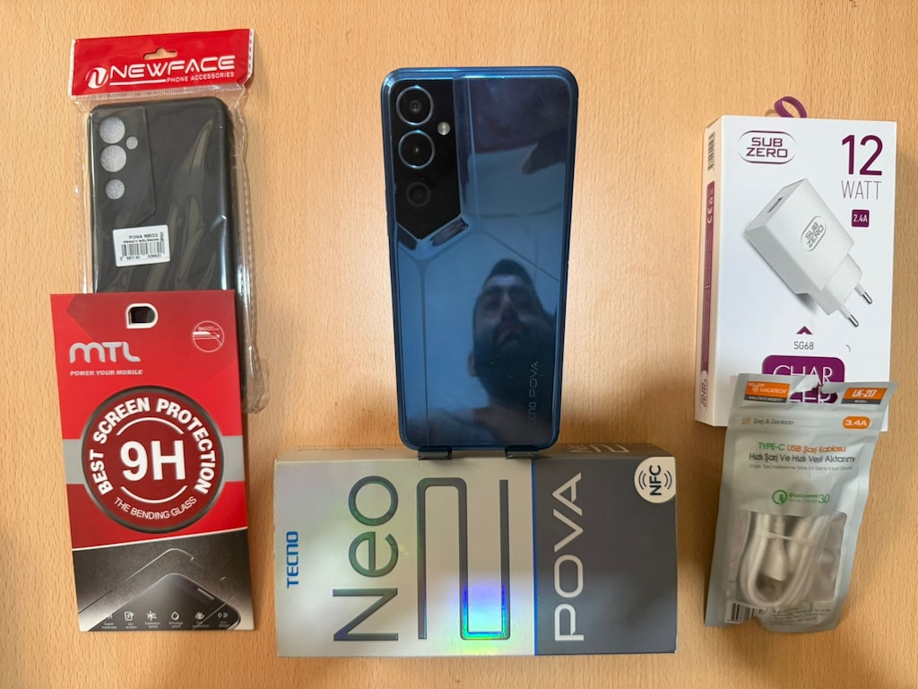 TECNO POVA NEO2 128 GB TR CİHAZI FULL AKSESUARLI 7000 MH BATARYA NFC - 2