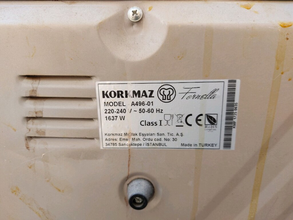 fırın 58x44x30 ölçüsünde korkmaz marka sağlam çalışıyor zaman ayarlıdı - 3
