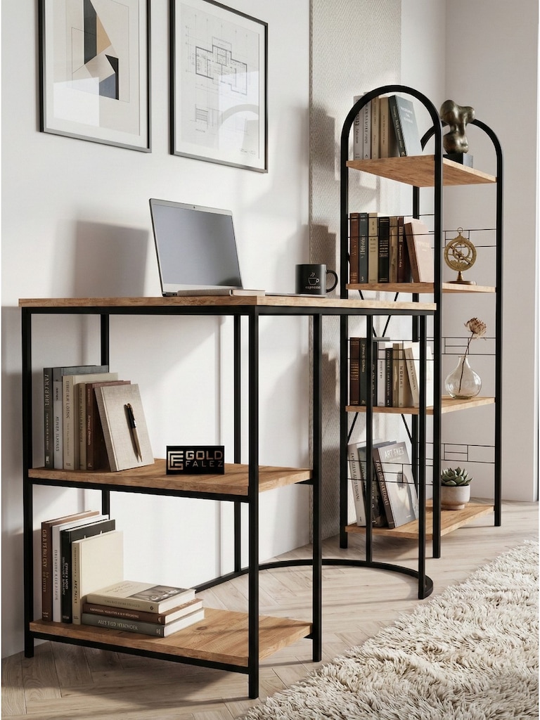ÇALIŞMA MASASI, KİTAPLIK SET , AVANTAJLI SET - 2