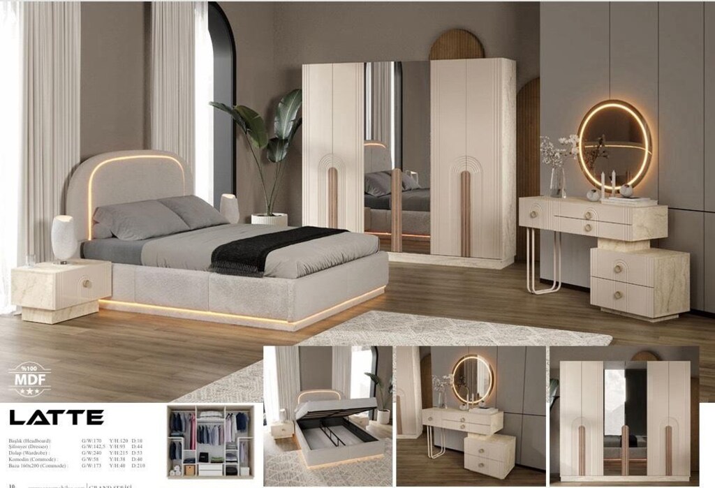 *GRAND MİNA SERİSİ* YATAK ODASI TAKIMLARI - 10