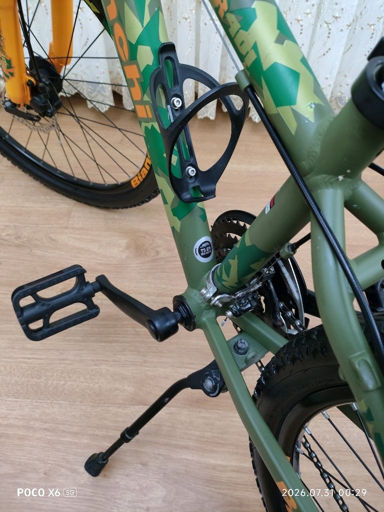 Tertemiz, komple bakımlı 24" Bianchi Spider 401 disk frenli bisiklet - 16
