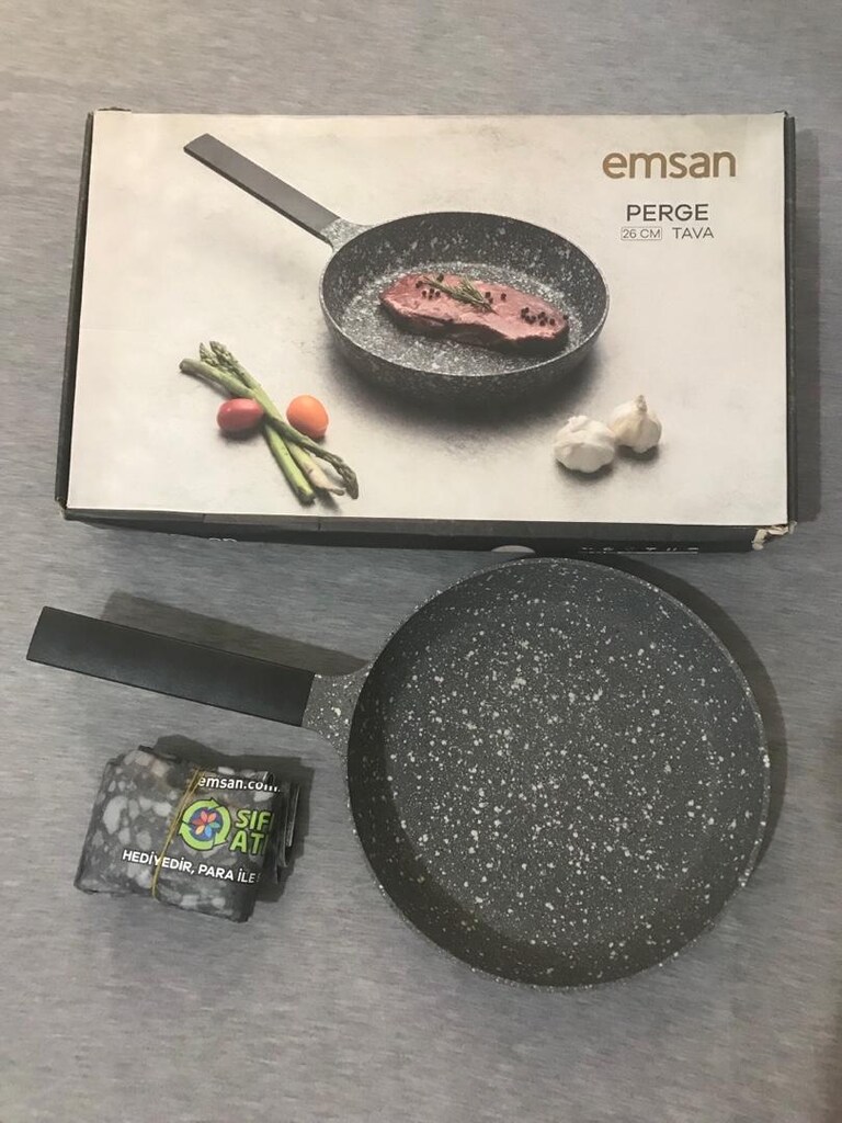 Emsan perge 26 cm döküm granit tava - 2