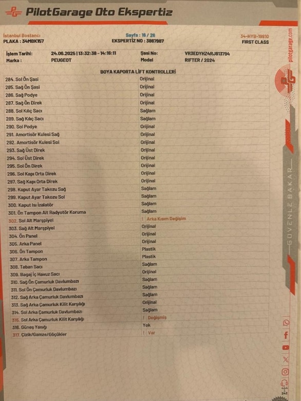 2024 YENİ KASA RIFTER GT SERVİS BAKIMLI GARANTİLİ OTOMATİK - 17