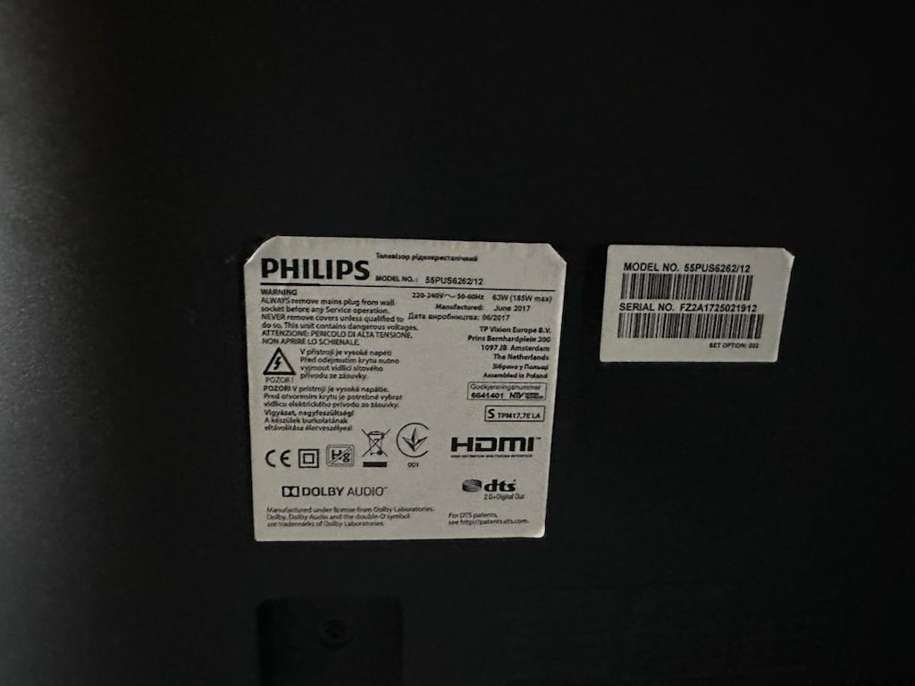 Philips 55 pus 6262 Ambilight 55’inc led kirik tv - 3