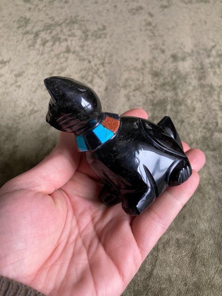 Obsidyen Doğal Taş Biblo - 3