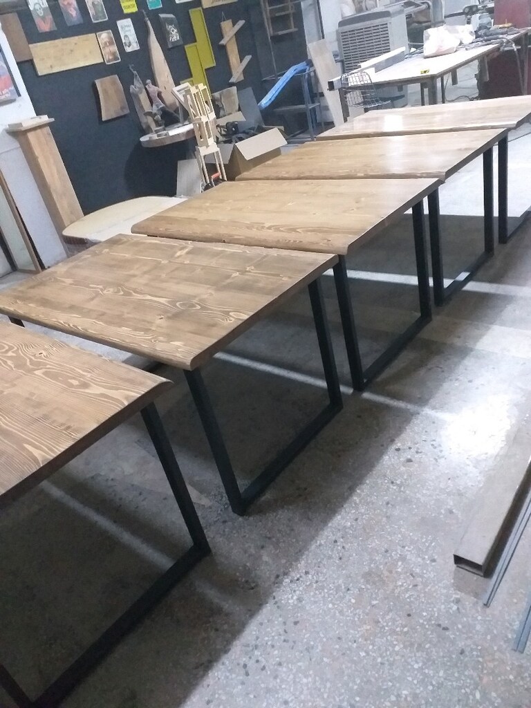 doğal ahşap masa 80x140 - 2