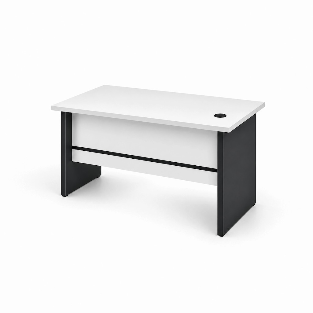 ATOM OFİS - MEKOM BEYAZ ÇALIŞMA MASASI - 120 CM (2 YIL GARANTİ) - 4