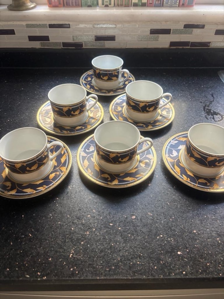 bavyera fincan takımı vintage 6 lı