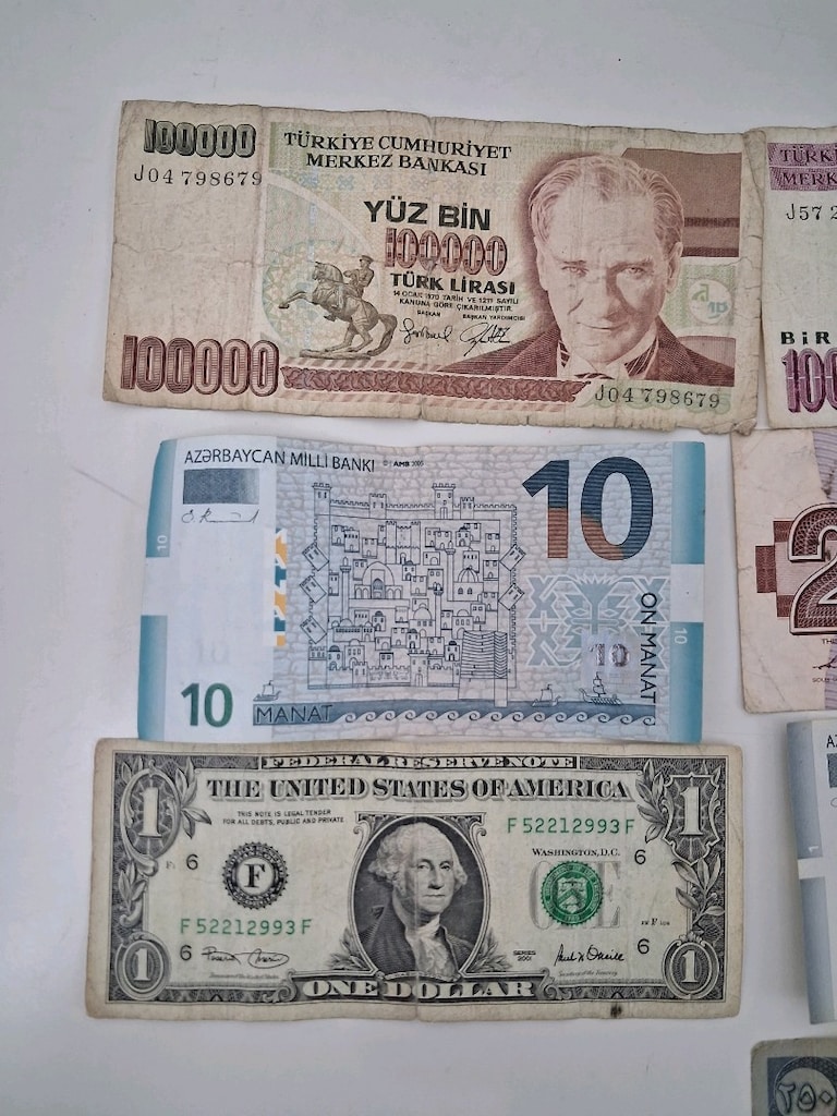 Türk ve Yabancı Eski Kağıt Para / Banknot - 3