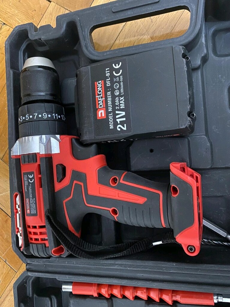 Daflong 21V Profesyonel Şarjlı Vidalama + Full Aksesuar Seti matkap - 2