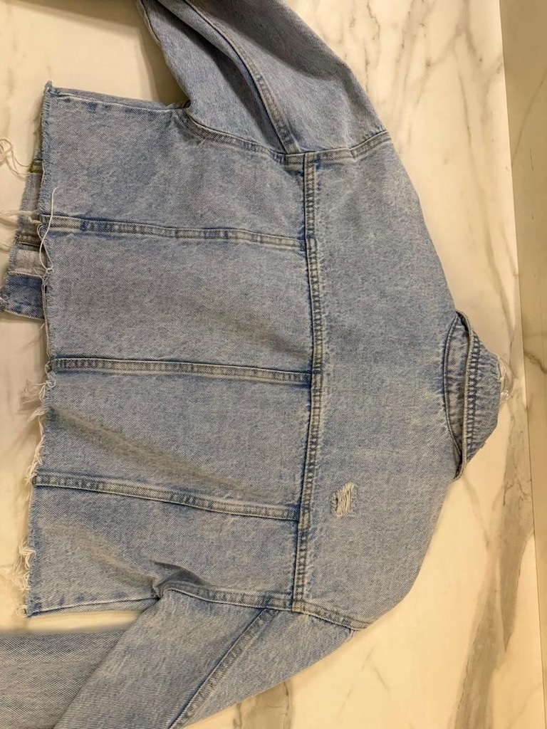 Stradivarius Açık Mavi Denim Kot Ceket - 3