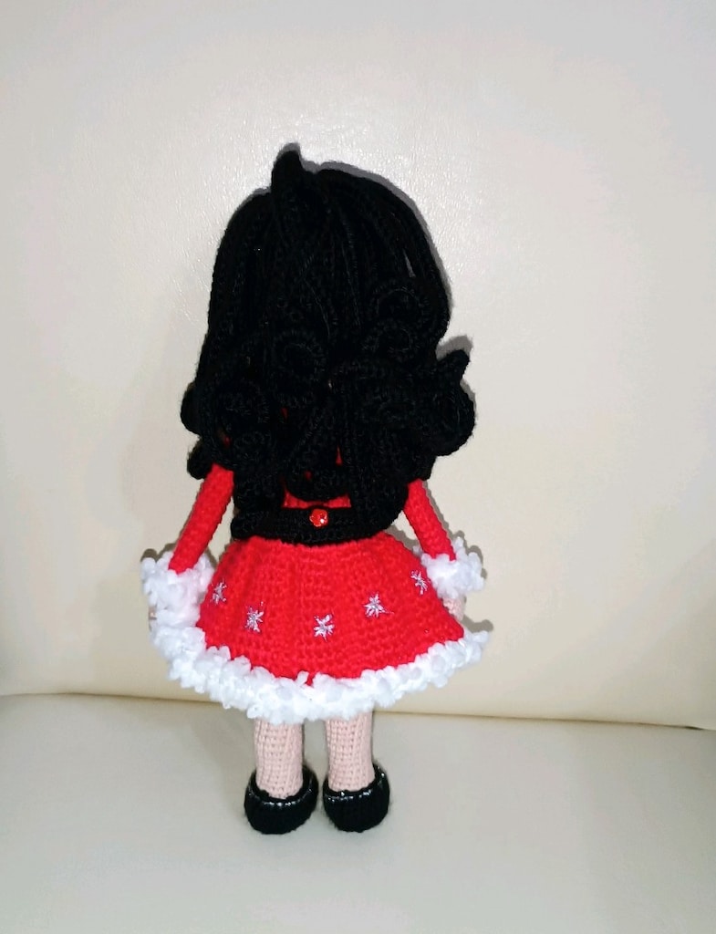 Amigurumi noel temalı bebek - 7