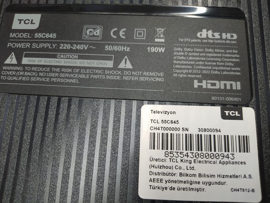 TCL 55C645 55" 4K Ultra HD Google Smart QLED TV Hafif Kusurlu - 10