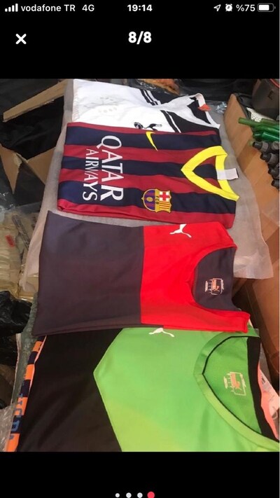 adidas nike barcelona quatar tişört forma large xl bedenler sıfır ORJİ