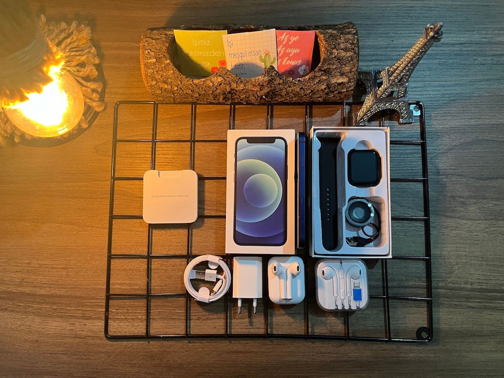 FULL AKSESUARLI İPHONE 12 BLUE - 6