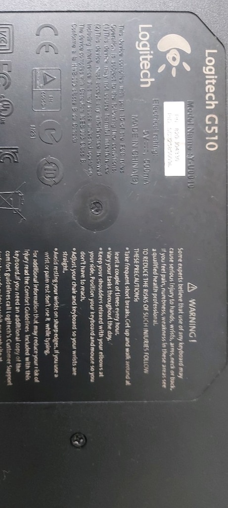 LOGITECH L510 OYUNCU KLAVYESI USB SIYAH - 3