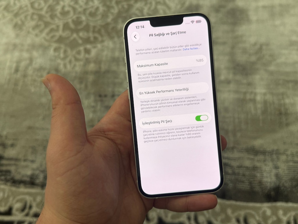 Sıfır Ayarında Sorunsuz Tamirsiz iPhone 13 TR Cihazı Pil 85 - 8