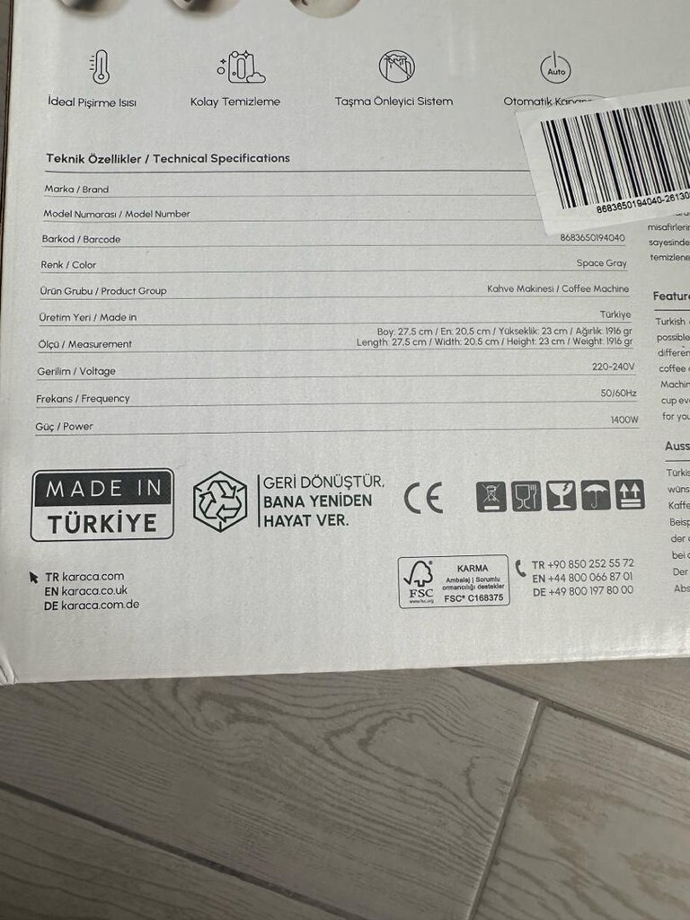 Karaca Hatır Hüp Türk kahvesi Makinesi - 7