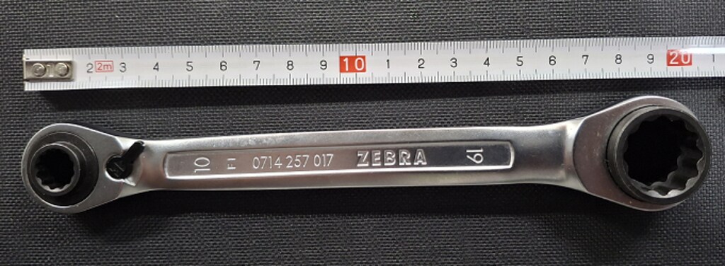 Würth 0714257017 Çift Halkalı Cırcırlı Anahtar 4'ü 1 Arada