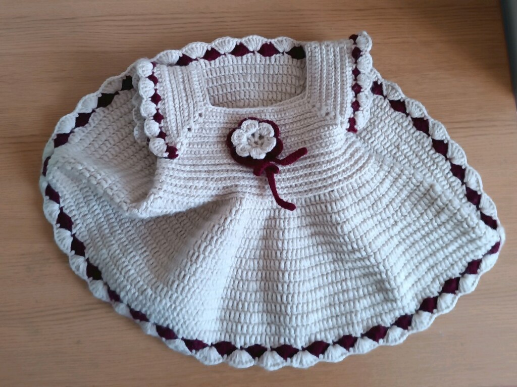 yeni işlenmiş 3 ile 6 aylık bebek elbisesi - 4