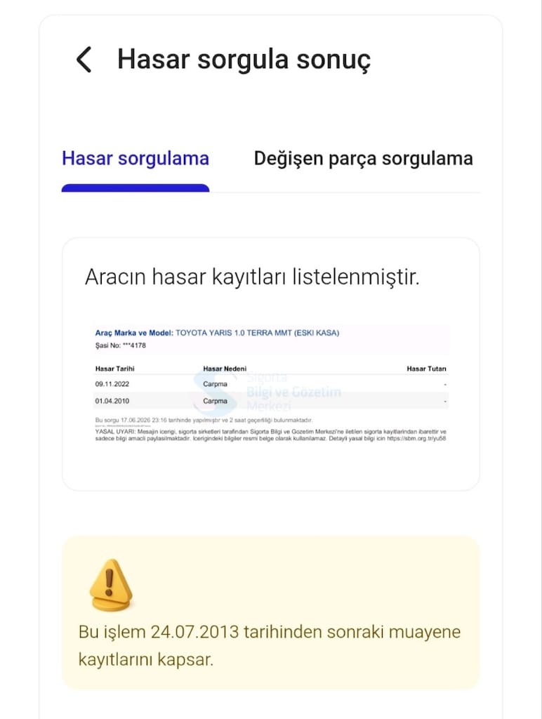 Memurdan 2006 Otomatik orijinal 152 Binde Hasar Kaydı Değişen Yok - 11