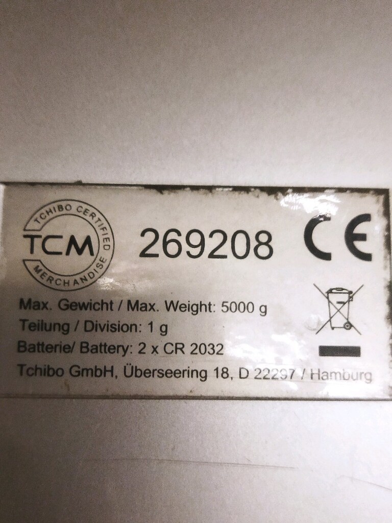 5kg mutfak baskülü TCM - 6