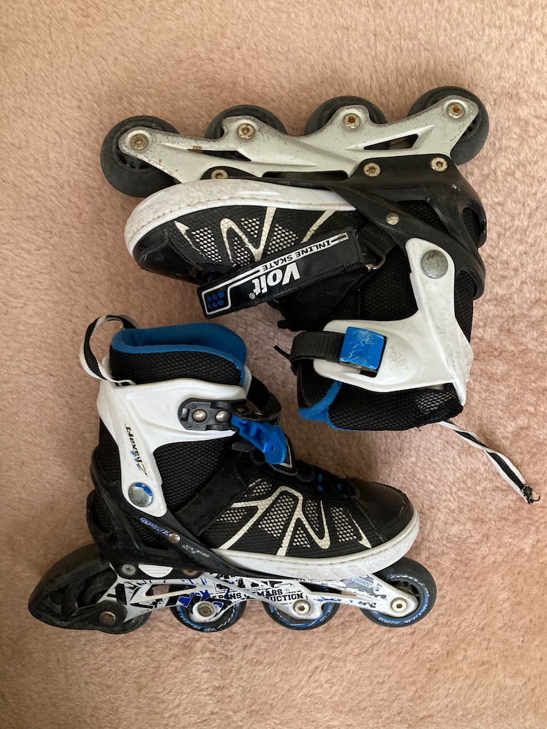 Paten - Voit Siyah-Mavi Inline – Ayarlanabilir Tokalı Tasarım - 7