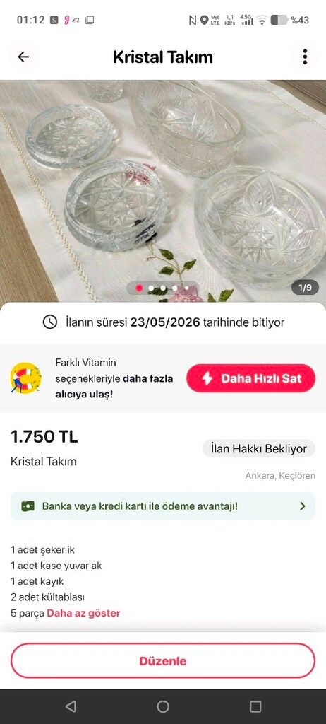 Dekoratif Kristal, Ferforje ve Toprak Küp Ürünler - 2
