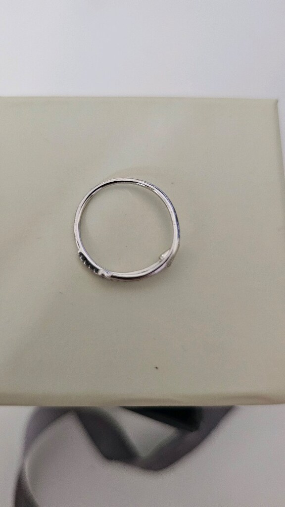 So Chic 18 ayar beyaz altın kaplama yüzük - 3