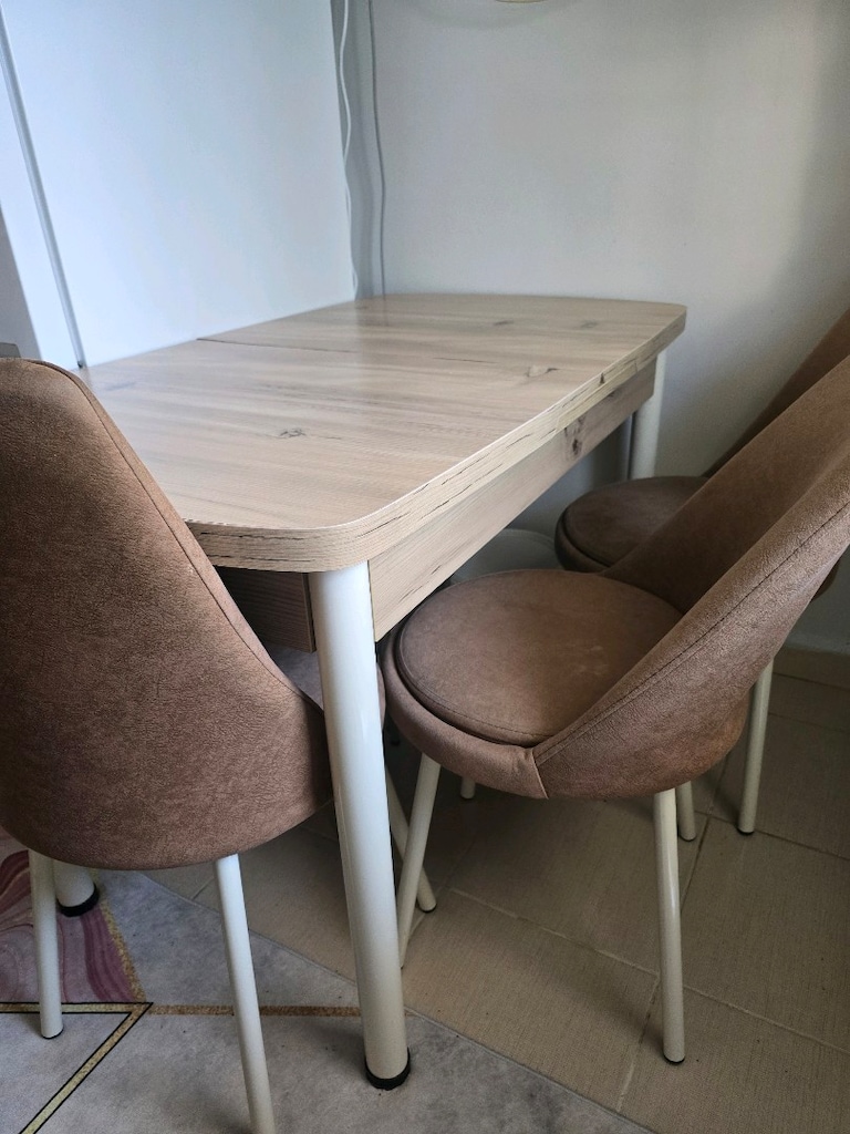 Açılır Mutfak Masası ve 3 sandalye temiz - 5
