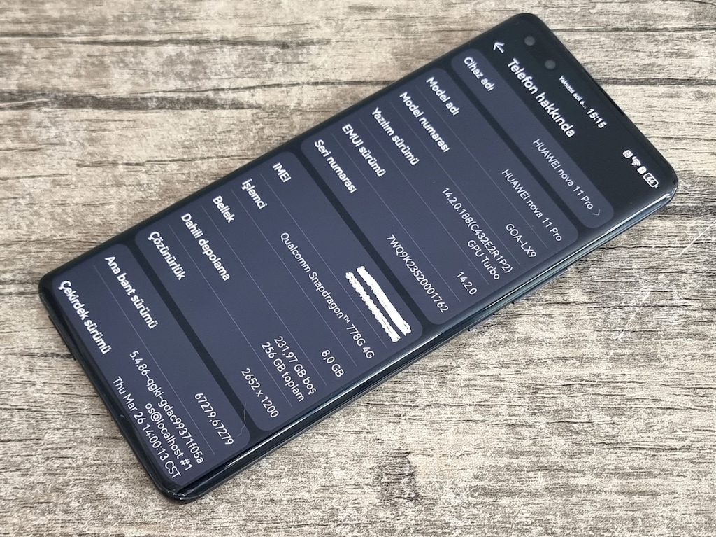 Huawei Nova 11 Pro / Ful Orjinal / 8-256 GB / Hatasız / TR - 4