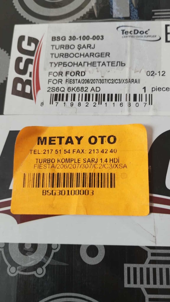 EGTS TURBO 1.4 PEGUET 206 2005 DİZEL ARAÇ İÇİN PAZARLIKSIZ 4000 TL - 4