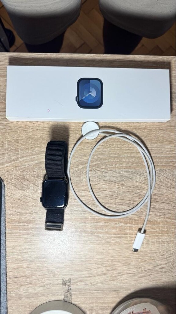 APPLE WATCH 9 SİYAH FULL SET KUTU 45MM - 4
