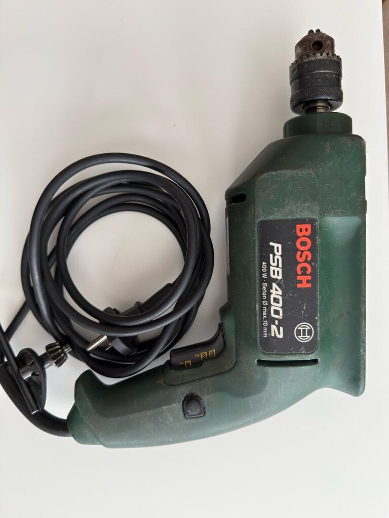 Bosch PSB 400-2 Darbeli Matkap - Sorunsuz Çalışıyor (Anahtarı Mevcut) - 2